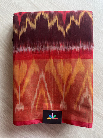 Ikkat Pallu Silk Cotton Saree -25714