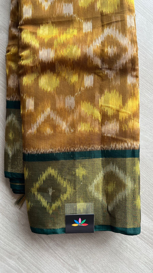 Ikkat Pallu Silk Cotton Saree -25716