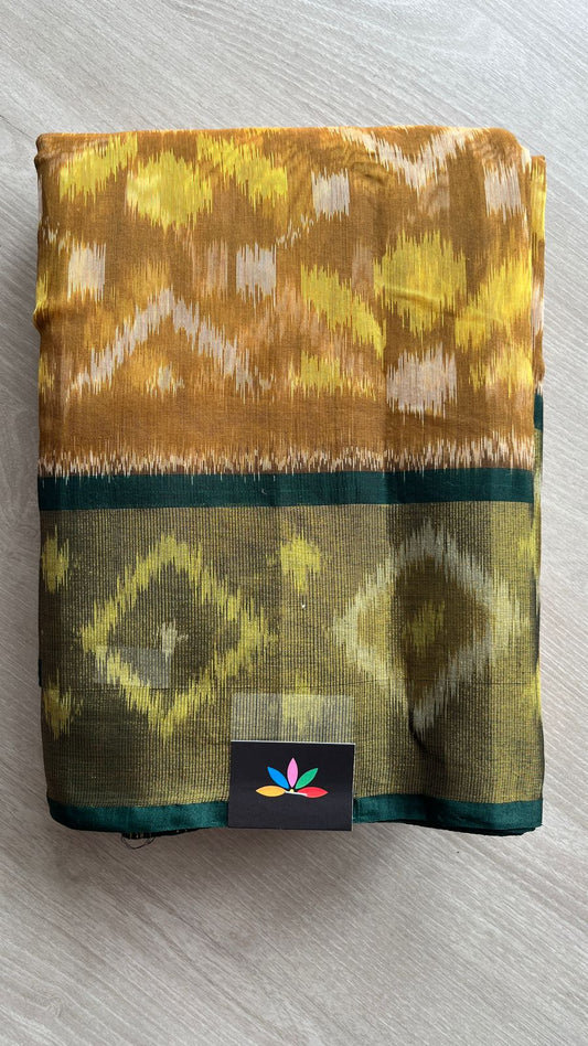 Ikkat Pallu Silk Cotton Saree -25716