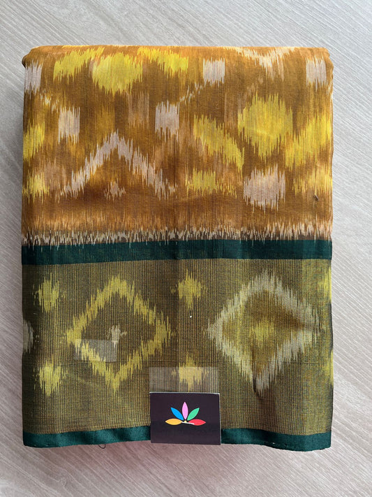 Ikkat Pallu Silk Cotton Saree -25716