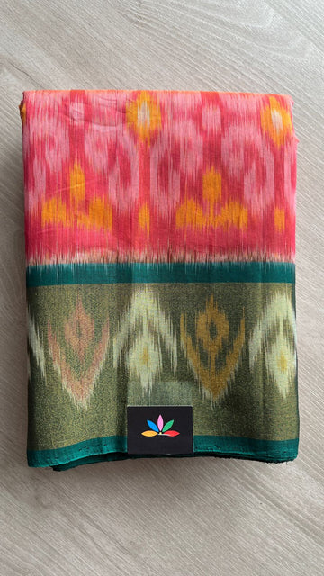 Ikkat Pallu Silk Cotton Saree -25717