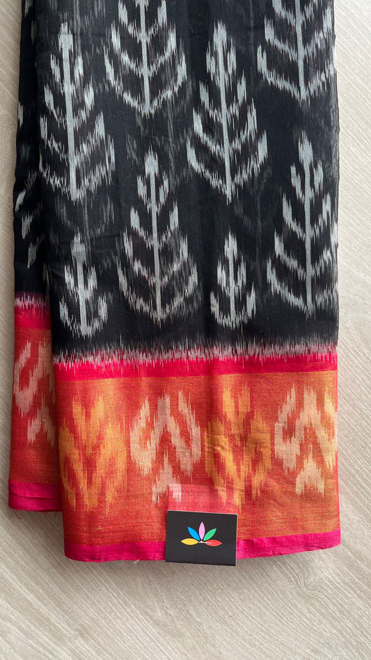 Ikkat Pallu Silk Cotton Saree -25718