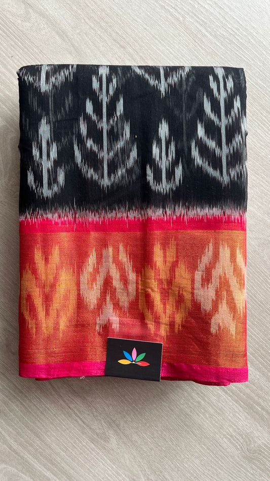 Ikkat Pallu Silk Cotton Saree -25718