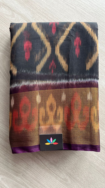 Ikkat Pallu Silk Cotton Saree -25723