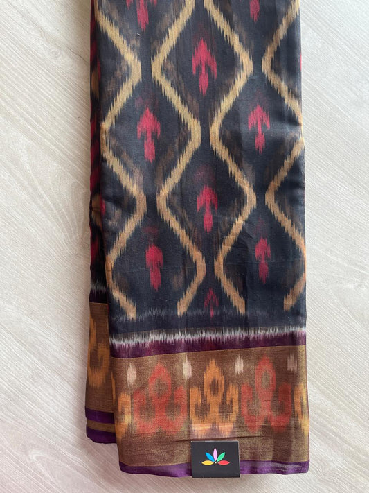 Ikkat Pallu Silk Cotton Saree -25723