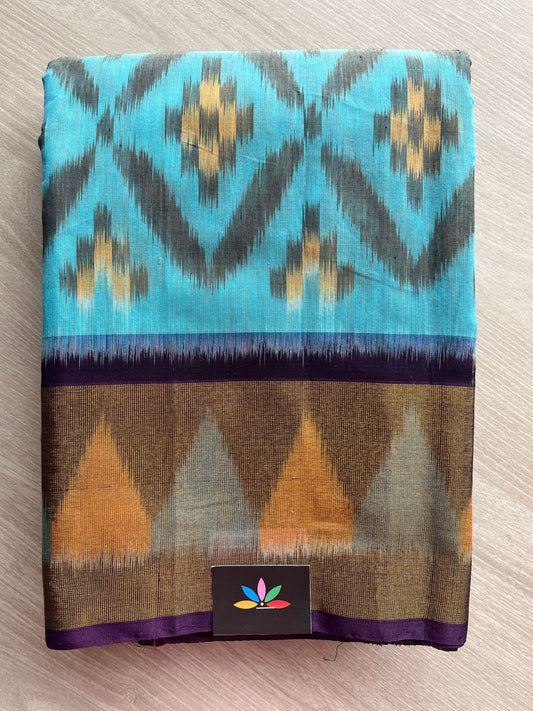 Ikkat Pallu Silk Cotton Saree -25726