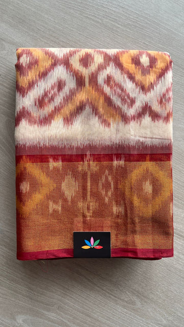 Ikkat Pallu Silk Cotton Saree -25727