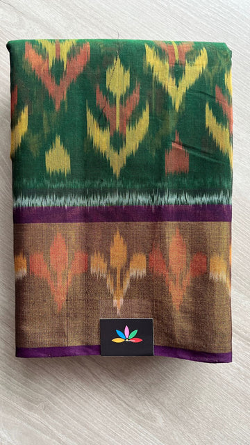 Ikkat Pallu Silk Cotton Saree -25728