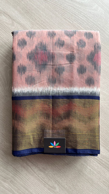 Ikkat Pallu Silk Cotton Saree -25729