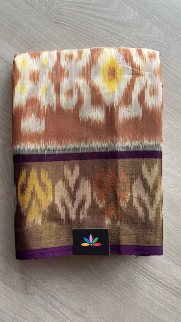 Ikkat Pallu Silk Cotton Saree -25732