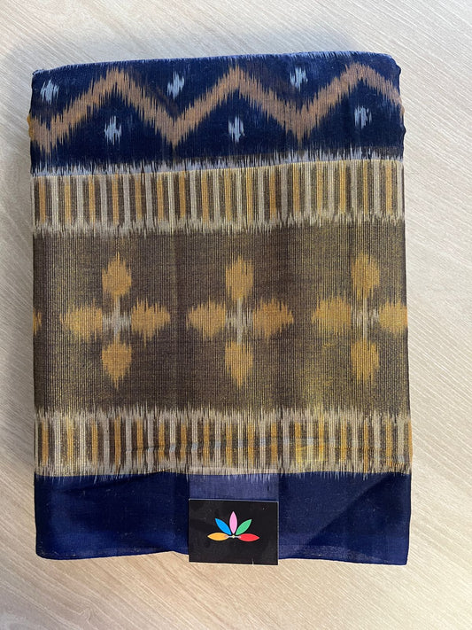 Ikkat Pallu Silk Cotton Saree -25772