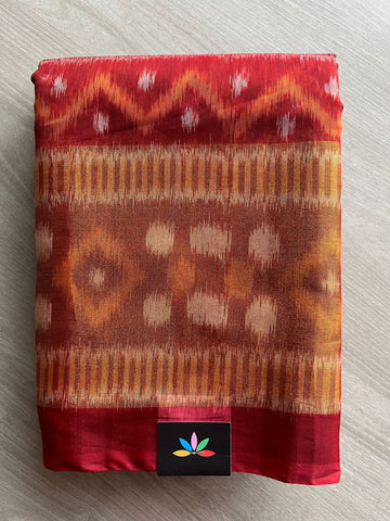 Ikkat Pallu Silk Cotton Saree -25773