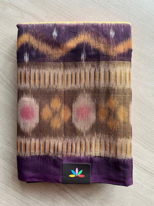 Ikkat Pallu Silk Cotton Saree -25775