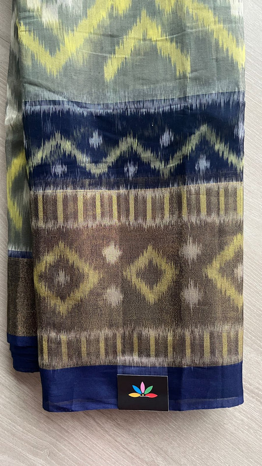 Ikkat Pallu Silk Cotton Saree -25776