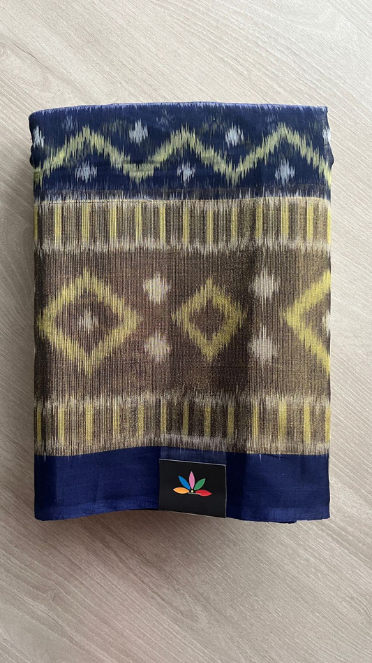 Ikkat Pallu Silk Cotton Saree -25776