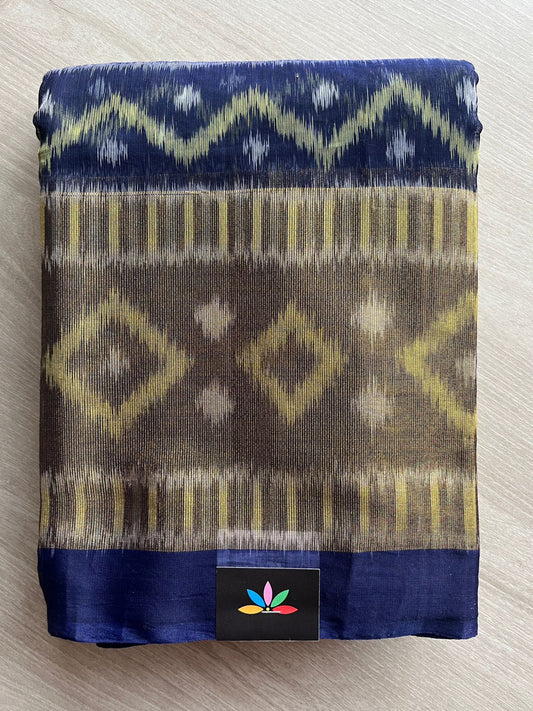 Ikkat Pallu Silk Cotton Saree -25776