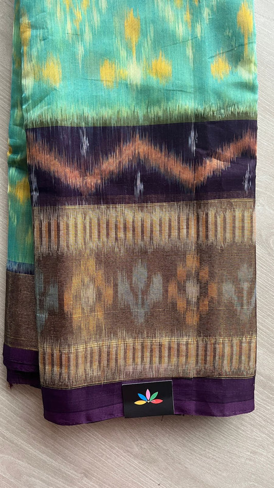 Ikkat Pallu Silk Cotton Saree -25777