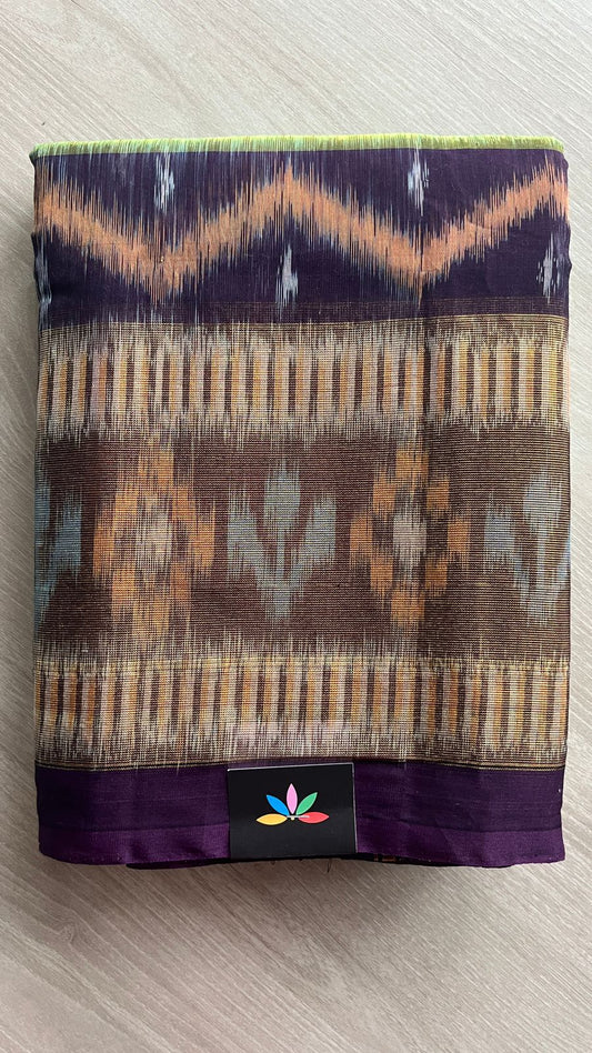 Ikkat Pallu Silk Cotton Saree -25777