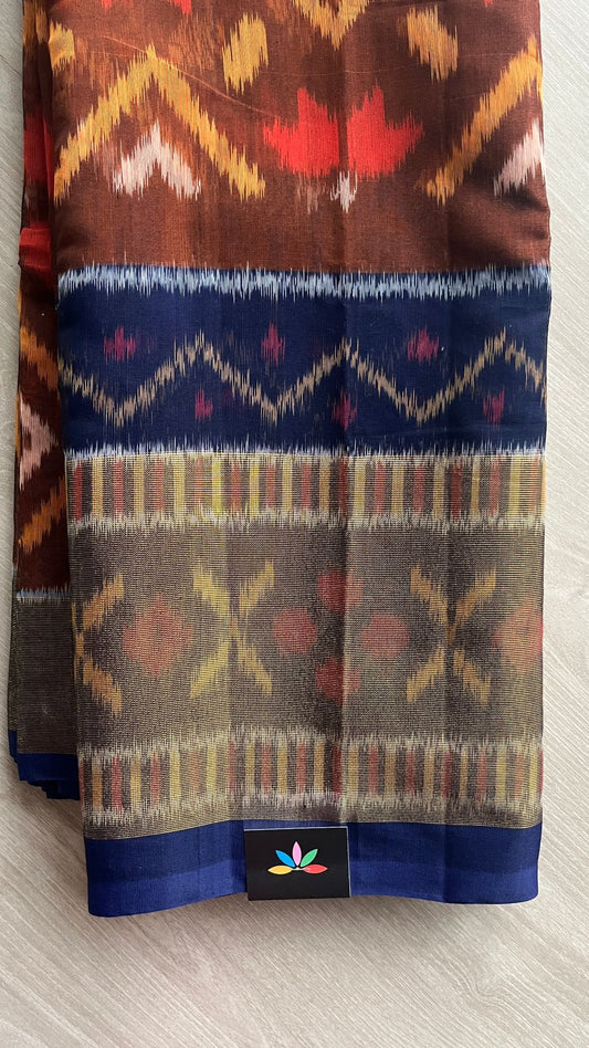 Ikkat Pallu Silk Cotton Saree -25778