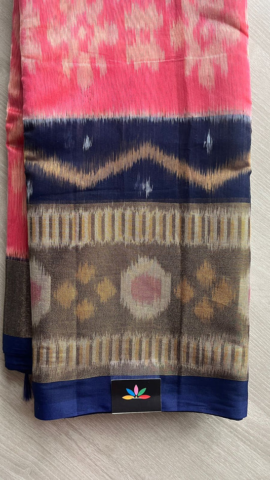 Ikkat Pallu Silk Cotton Saree -25779