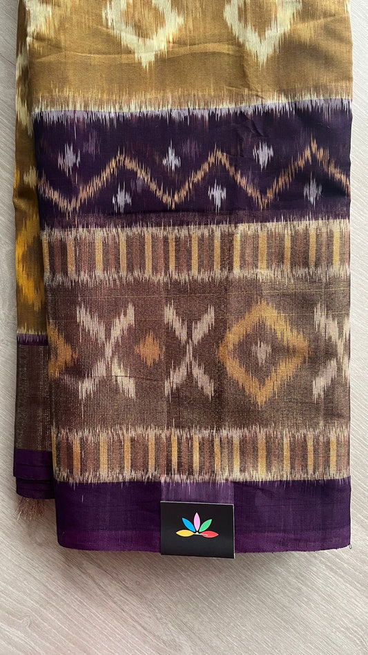 Ikkat Pallu Silk Cotton Saree -25780