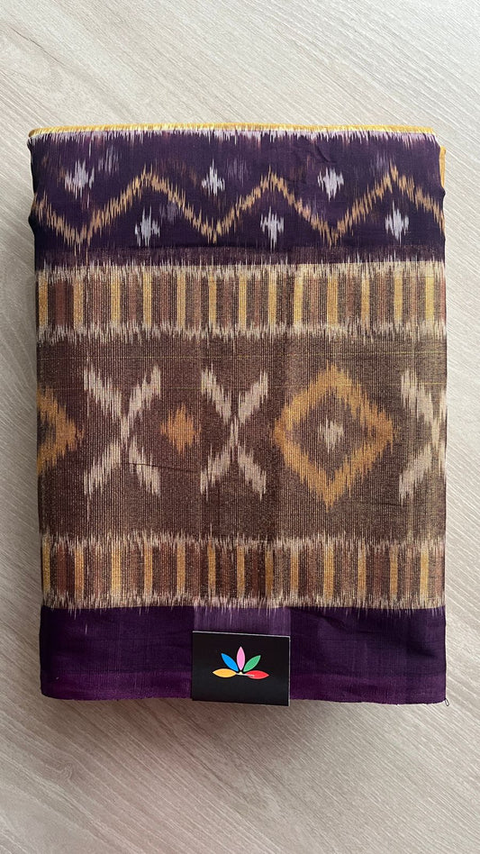 Ikkat Pallu Silk Cotton Saree -25780