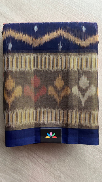 Ikkat Pallu Silk Cotton Saree -25781