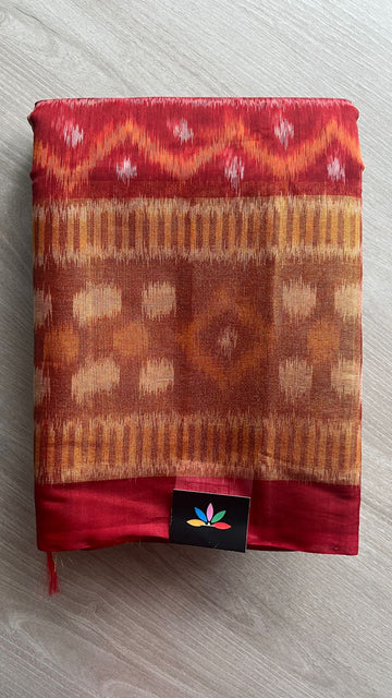 Ikkat Pallu Silk Cotton Saree -25782