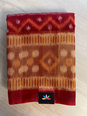 Ikkat Pallu Silk Cotton Saree -25782