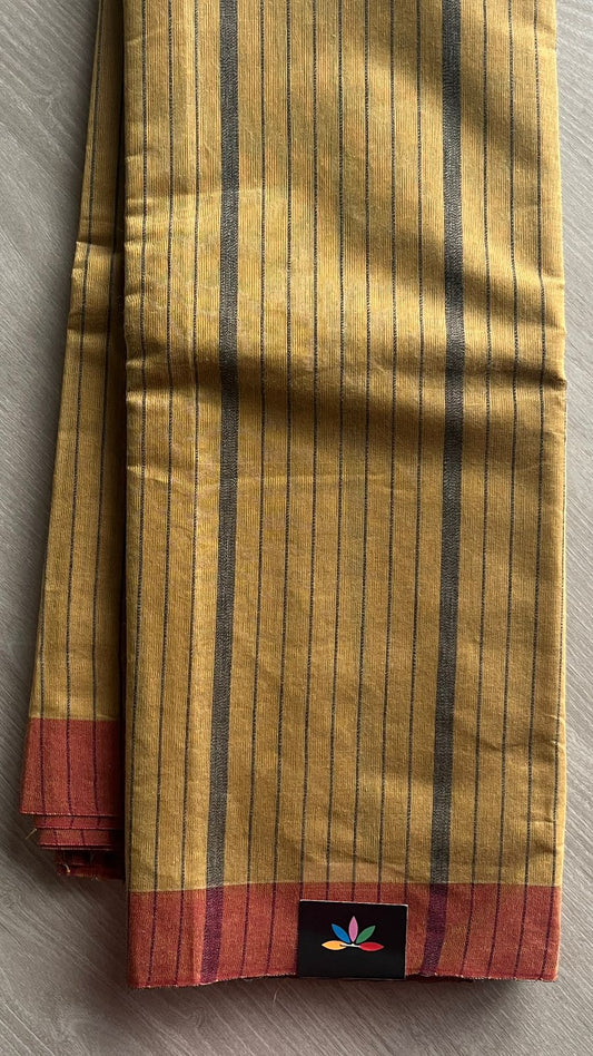 Striped Cotton Saree -25783