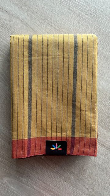 Striped Cotton Saree -25783