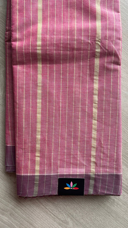 Striped Cotton Saree -25786