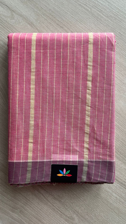 Striped Cotton Saree -25786