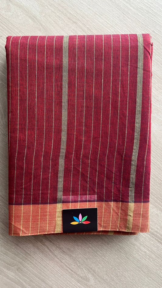 Striped Cotton Saree -25788