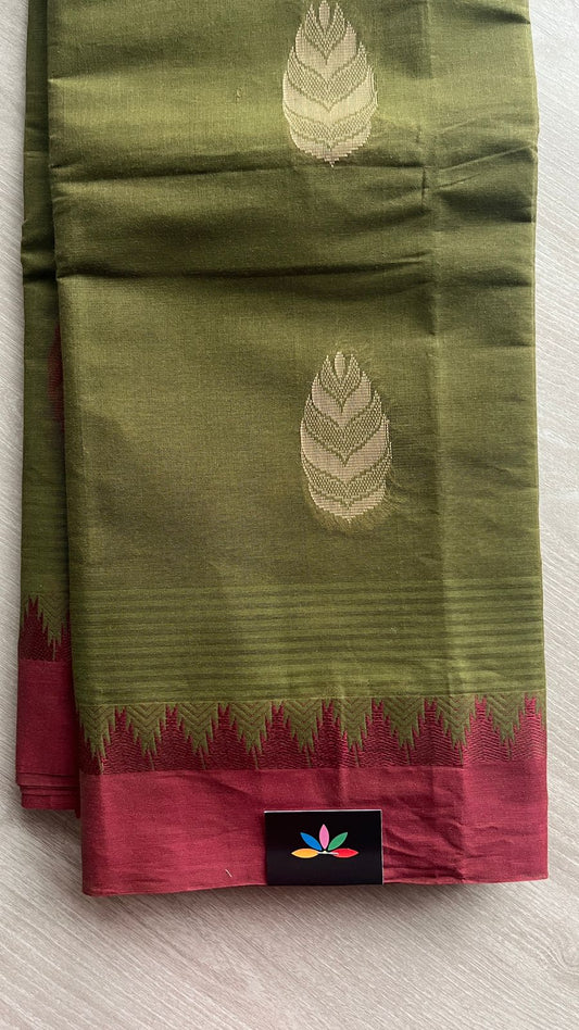 Woven Butta Cotton Saree -25792