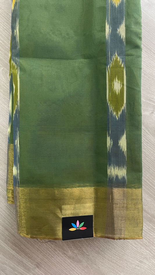 Ikkat Pallu Cotton Silk Saree -25794