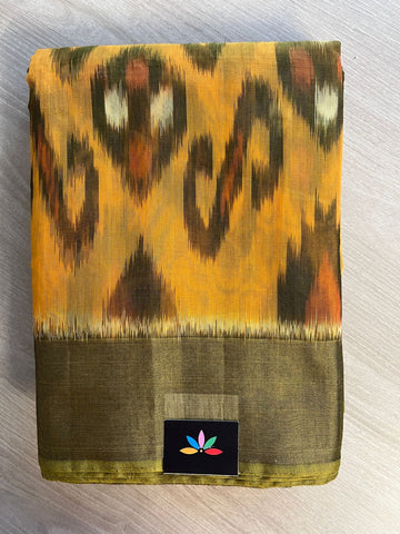 Varnikaa - All Over Ikkat Silk Cotton Saree -25805