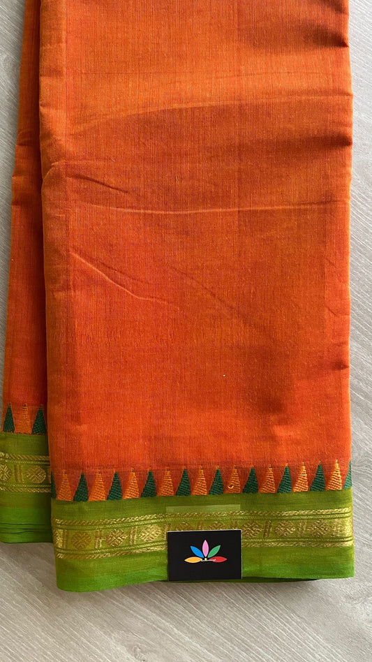 Zari Border Chettinad Cotton Saree - 25824