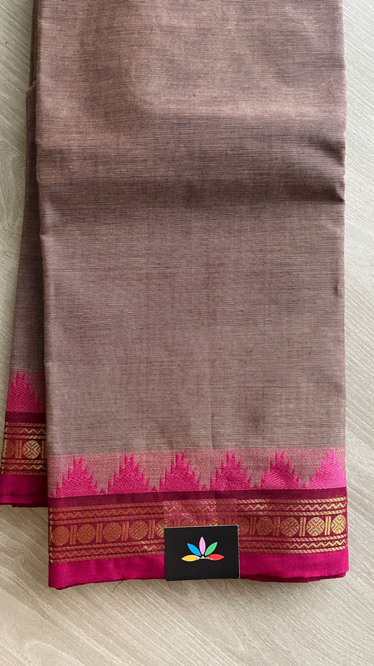 Zari Border Chettinad Cotton Saree - 25825