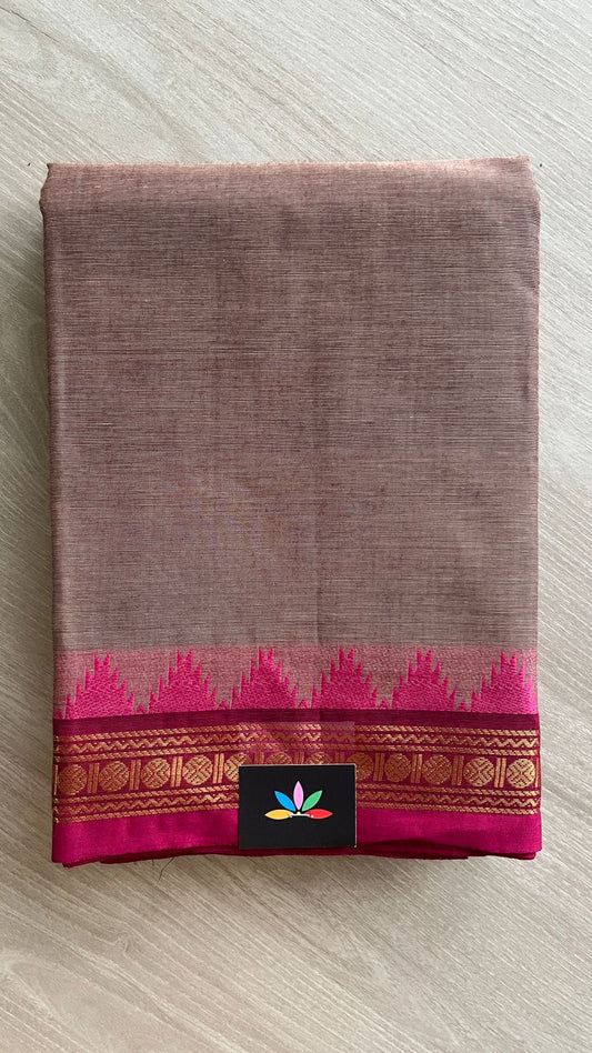 Zari Border Chettinad Cotton Saree - 25825