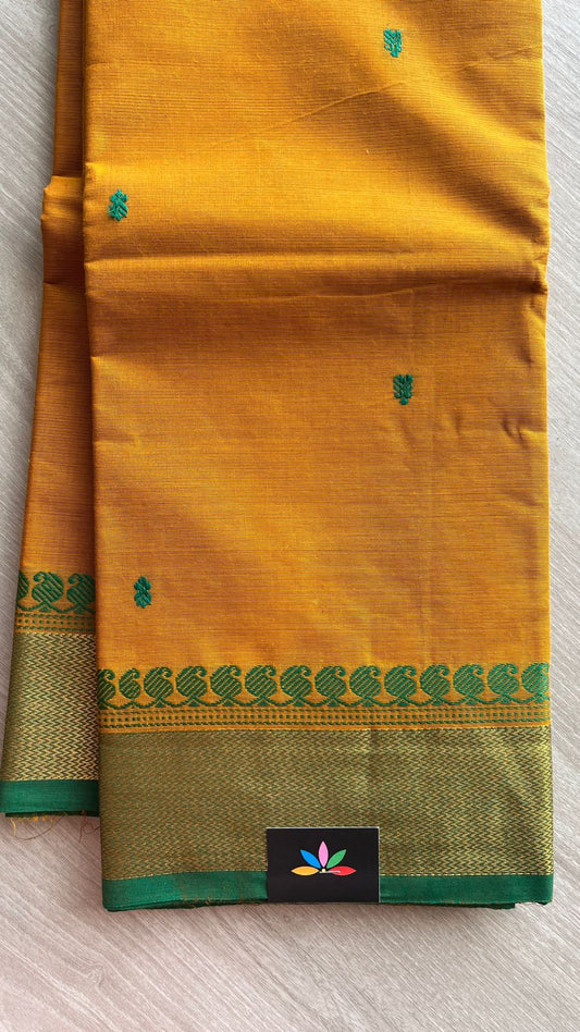 Thread Border Chettinad Cotton Saree - 25852