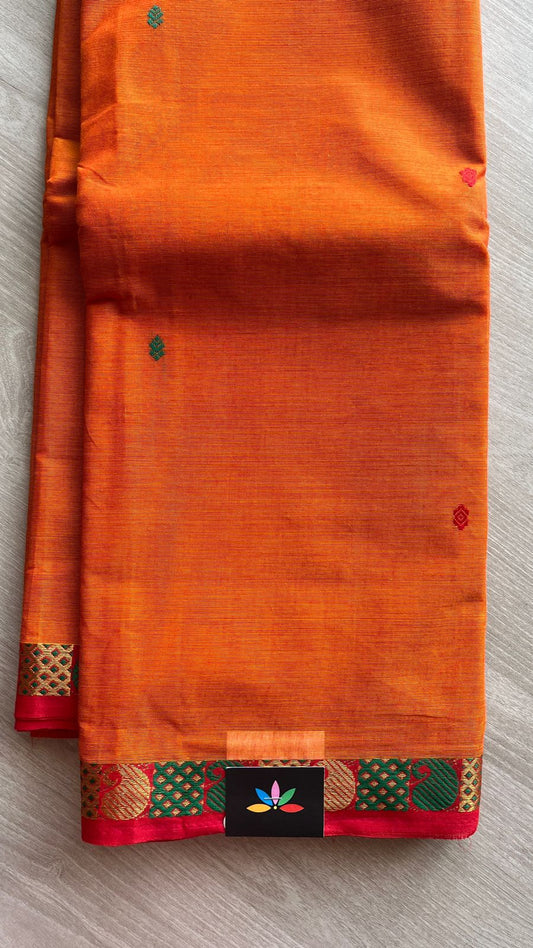 Thread Border Chettinad Cotton Saree - 25853
