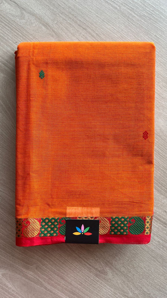 Thread Border Chettinad Cotton Saree - 25853