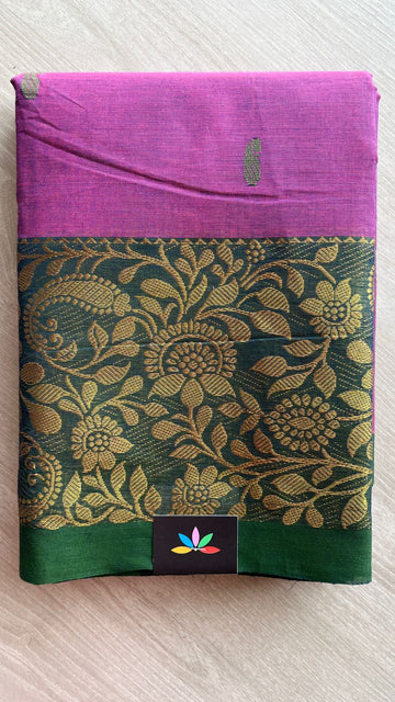 Zari Border Chettinad Cotton Saree - 25854