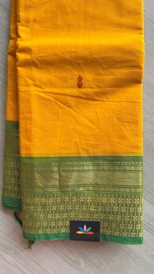 Zari Border Chettinad Cotton Saree - 25855