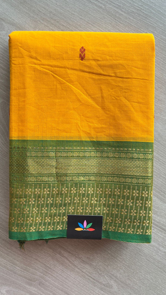 Zari Border Chettinad Cotton Saree - 25855