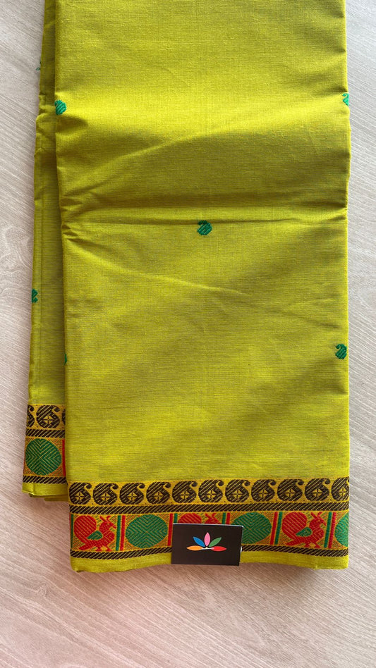 Thread Border Chettinad Cotton Saree - 25856