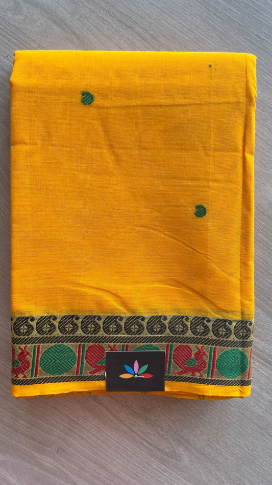 Thread Border Chettinad Cotton Saree - 25857