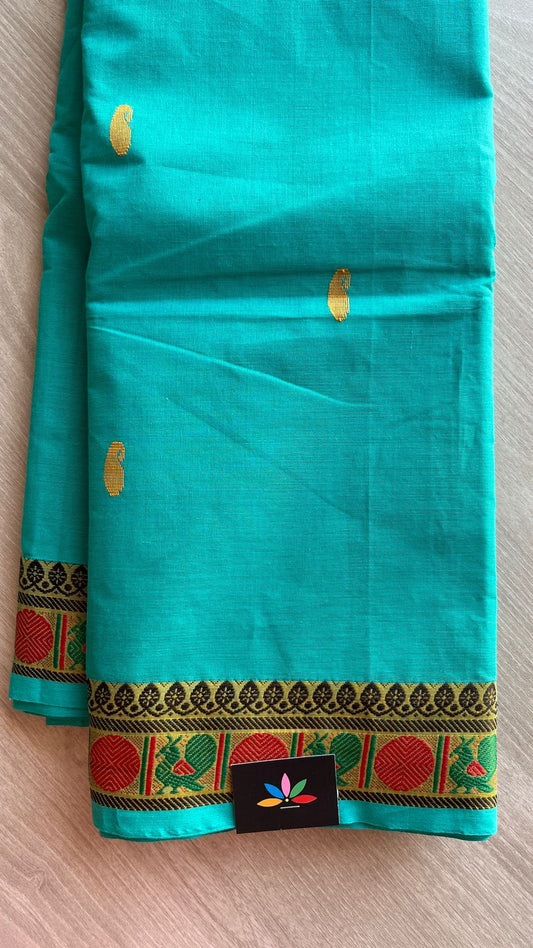 Thread Border Chettinad Cotton Saree - 25858
