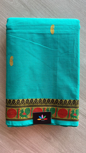 Thread Border Chettinad Cotton Saree - 25858